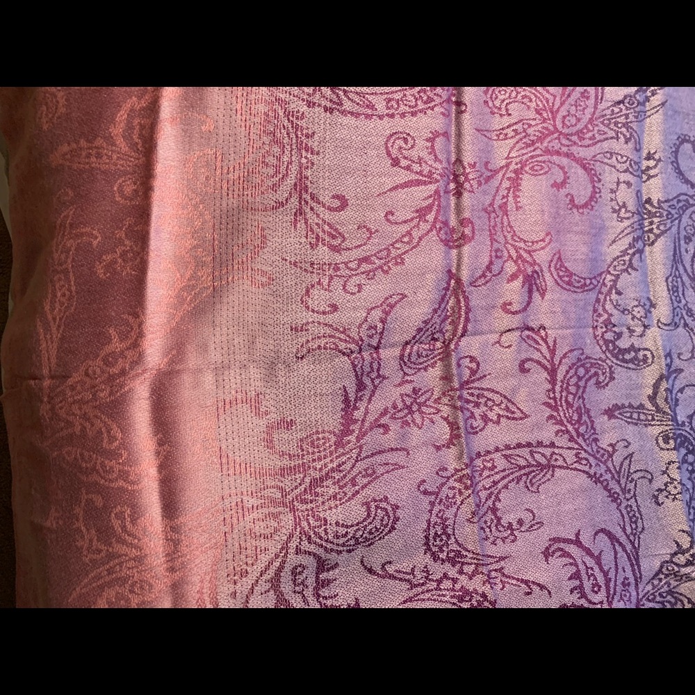 Pashmina purple graduated to pink